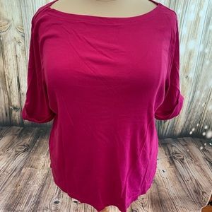 Fuchsia Elbow length shirt